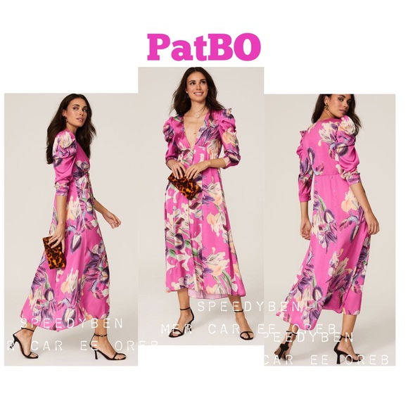 PatBO Pink Floral Dress - Picture 2 of 12